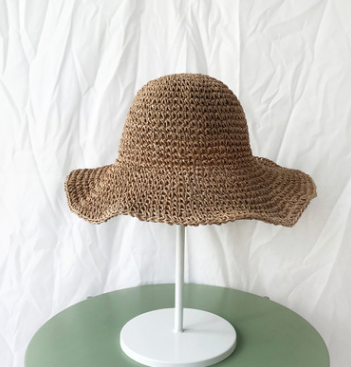 Summer Outing Sunscreen Hat for Women with Foldable Straw Hats Holiday Cool Hat Beach Hat Image