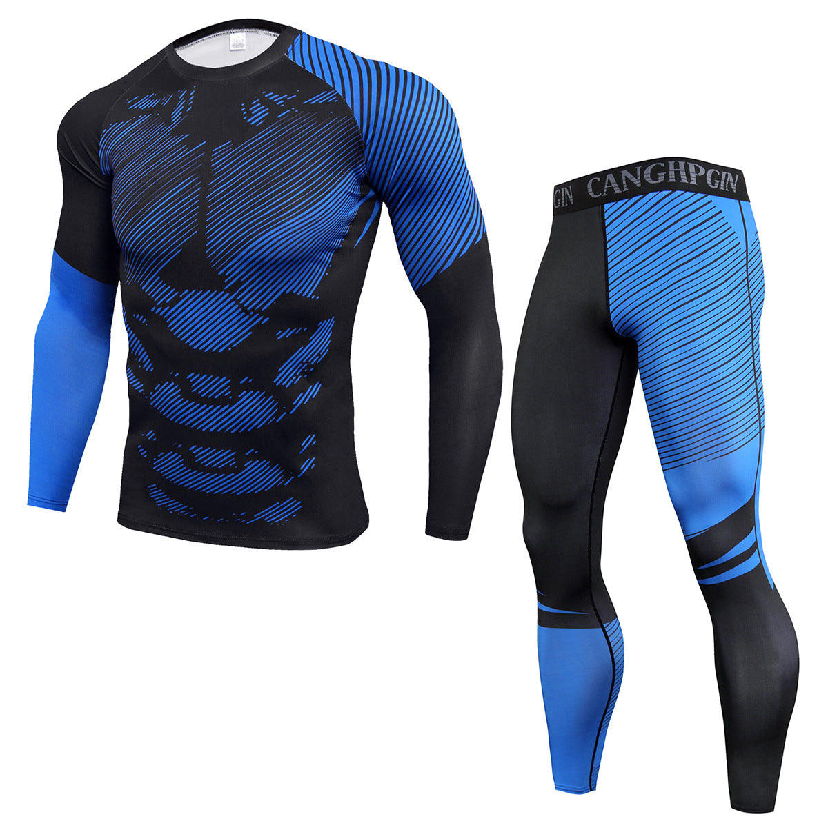 Men's PRO Tight Fitness Sports Training Suit Stretch Image