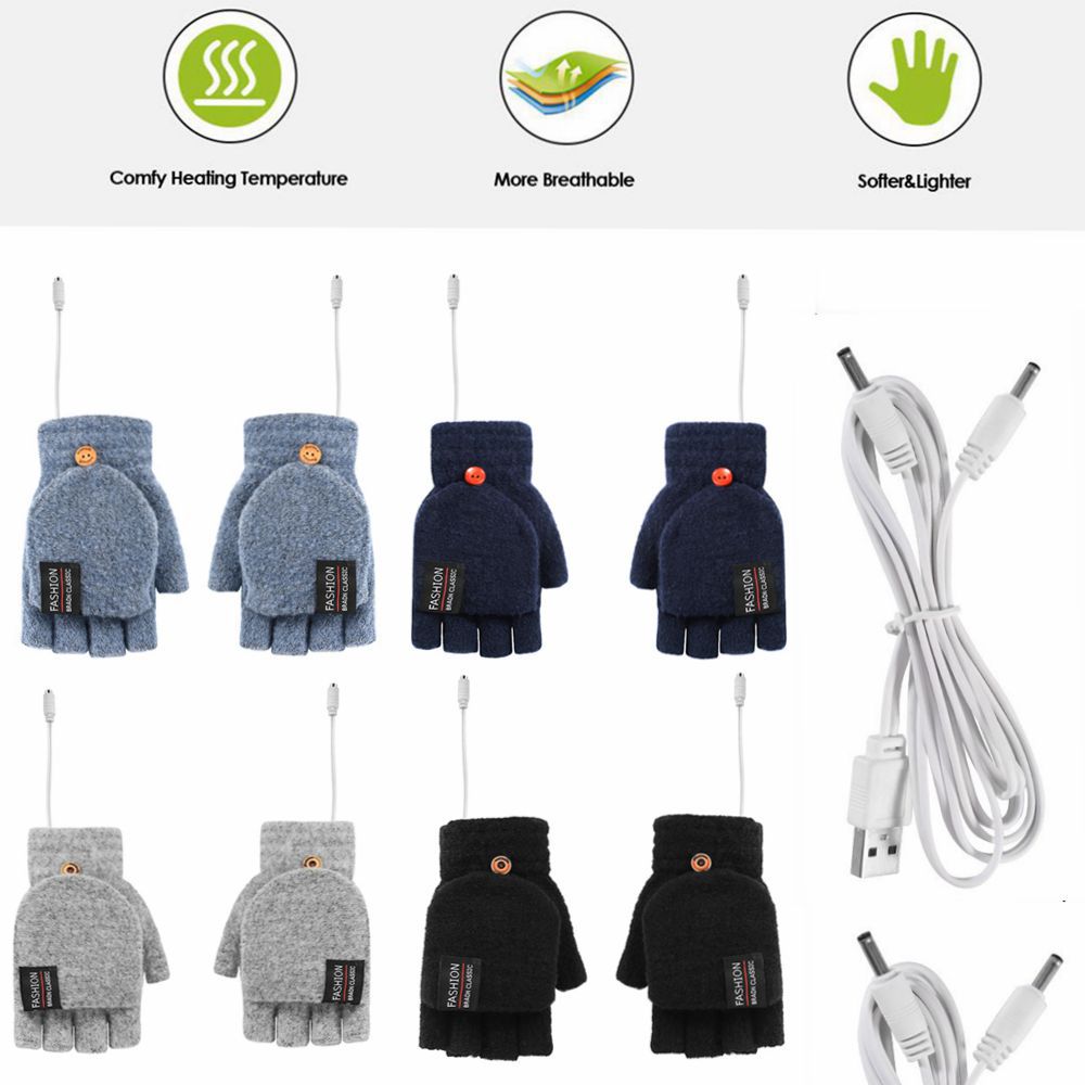 USB Double-sided Electrically Heated Gloves Image