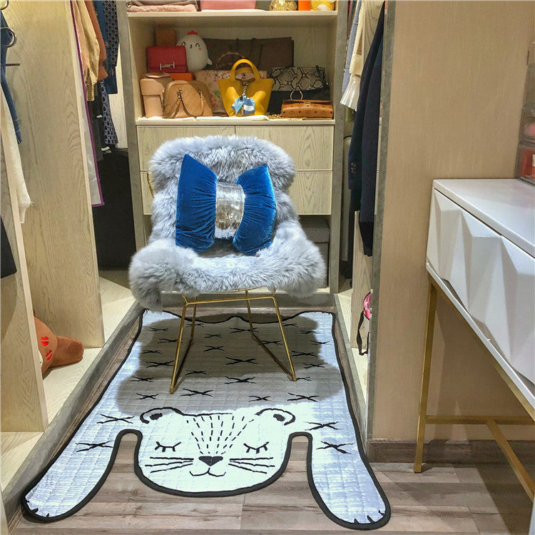 Toys Baby Play Mat Kids Carpet White Tiger Plush Rugs For Liveing Room Decoration Floor Mats Developing Mat For Children Image