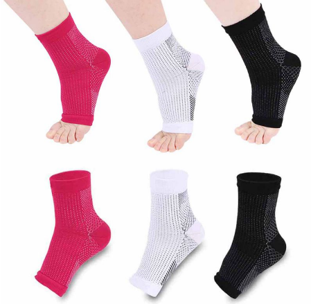 Men Women Anti Fatigue Compression Foot Sleeve Foot Ankle Compression Socks Image