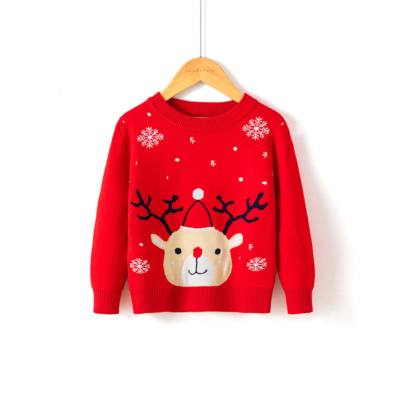 Christmas snowflake fawn sweater Image