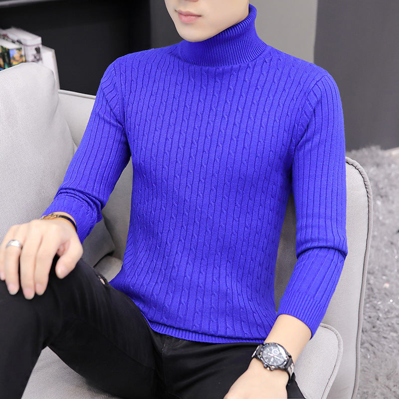 Slim-fit Sweater Men High Neck Bottoming T-shirt Sweater Men Image