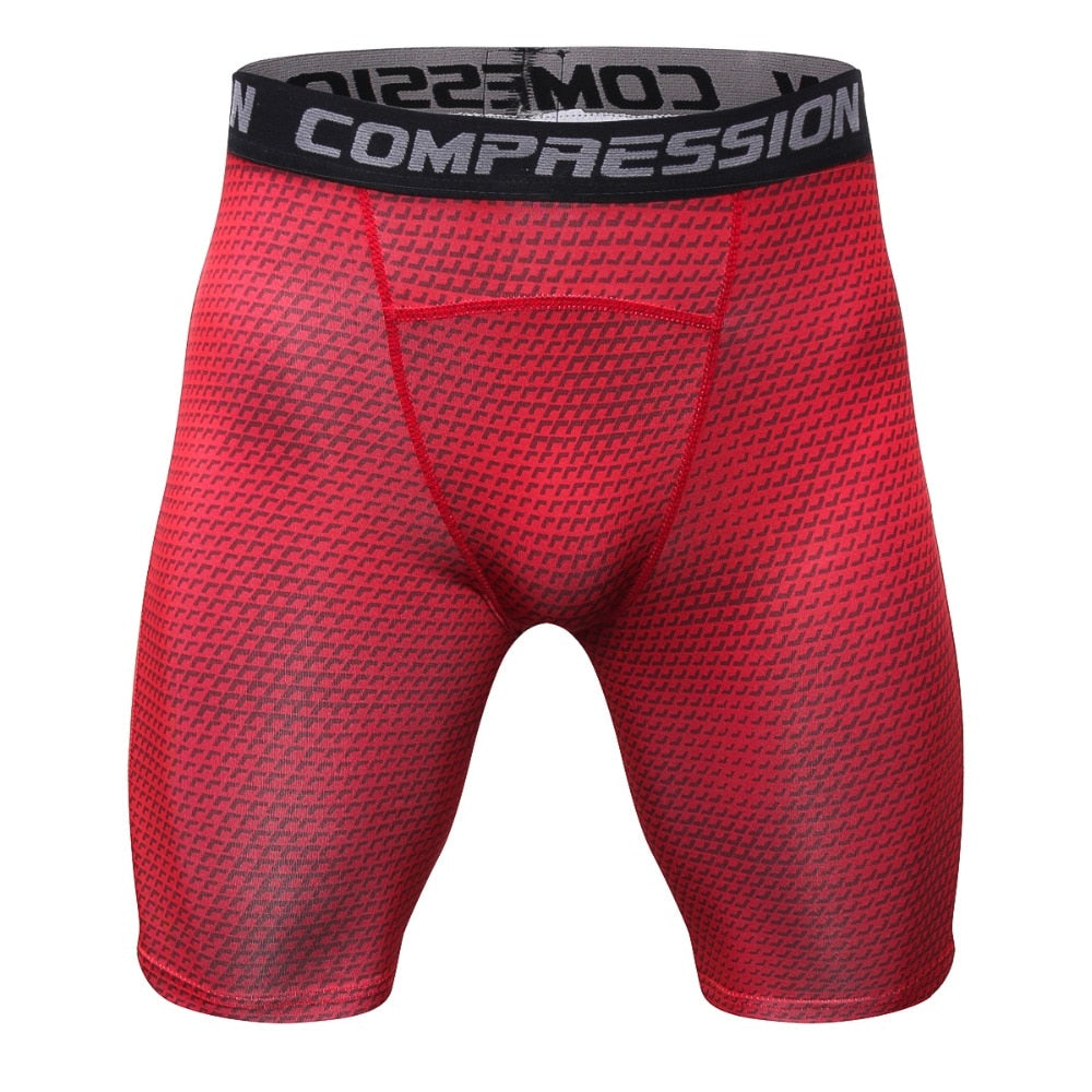 Breathable compression shorts men's MMA fitness training leggings Image