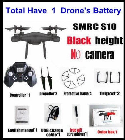 Sales Promotion WiFi 2MP Camera With S10 SMRC FPV Quadcopter Drone Helicopter UAV Micro Remote Control Toy RACER KIT Aircraft Image