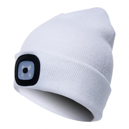 LED Knit Hat Button Cell Type Knitted Hat With Light Glowing Image