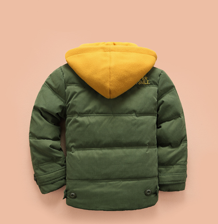 Children's down jacket boy 2021 new Korean version of the thickening down jacket in the children's winter clothing Image