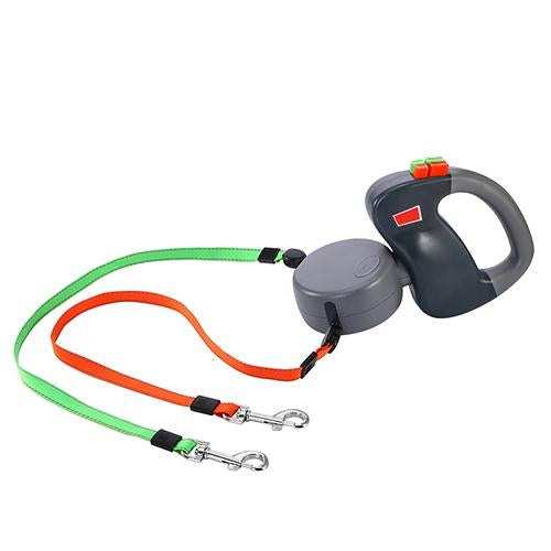 Retractable Dual Pet Dog Walking Leash Image