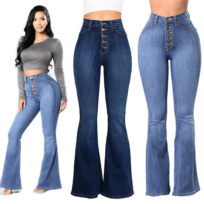 New high waist stretch jeans Image