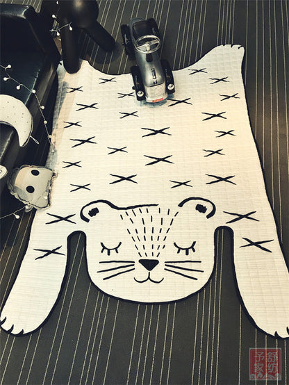 Toys Baby Play Mat Kids Carpet White Tiger Plush Rugs For Liveing Room Decoration Floor Mats Developing Mat For Children