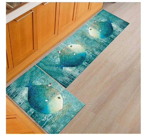 Floor mats, non-slip, oil-proof, household machine washable door mats, bathroom, bathroom, bedside rugs Image