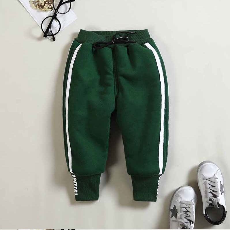 Baby winter clothing plus velvet pants Image