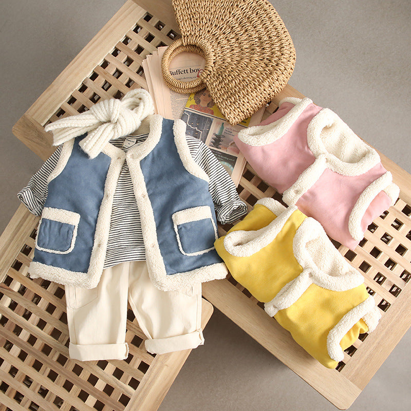 Children's down cotton vest Image