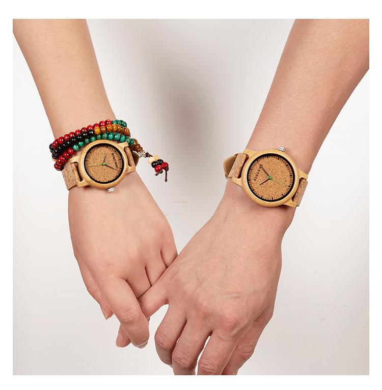 Bamboo and wooden watches Image