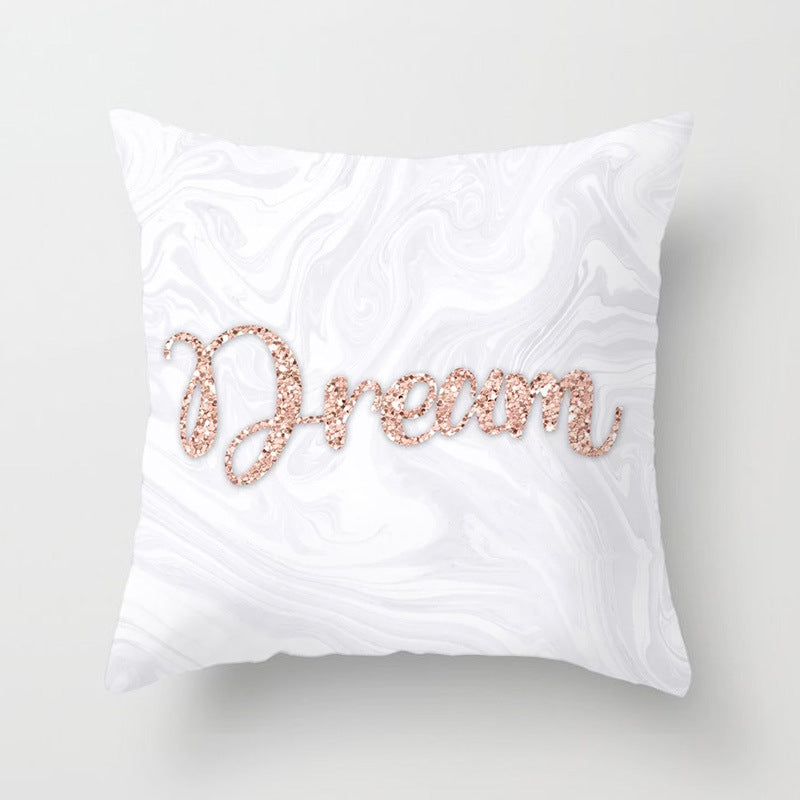 Pink sofa cushion cushion pillowcase Image