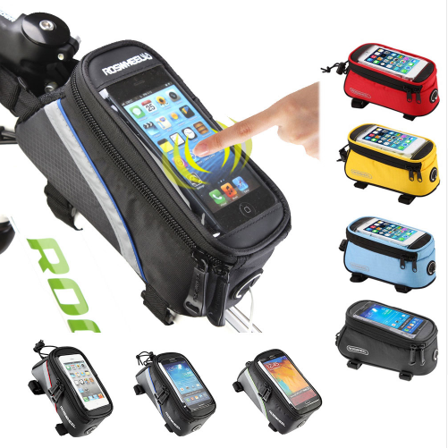 Compatible with Apple, ROSWHEEL Bicycle Frame Bags Bags Bag Holder For IPhone Mobile Phone Bag