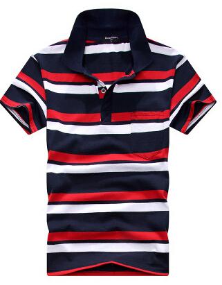 Stripe Men Polo Shirt Image