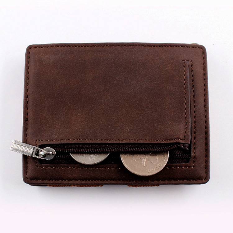 Leather Wallet Crazy Horse Leather Retro Image