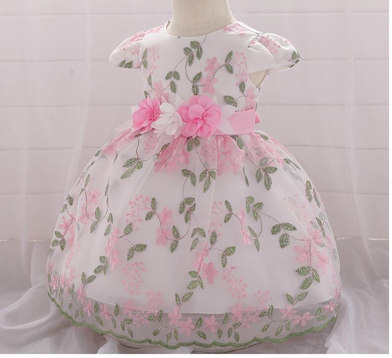 2021 summer children's clothing new baby birthday party wedding dress skirt girls fluffy dress Image