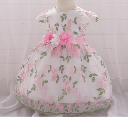 2021 summer children's clothing new baby birthday party wedding dress skirt girls fluffy dress