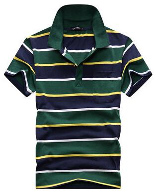 Stripe Men Polo Shirt Image