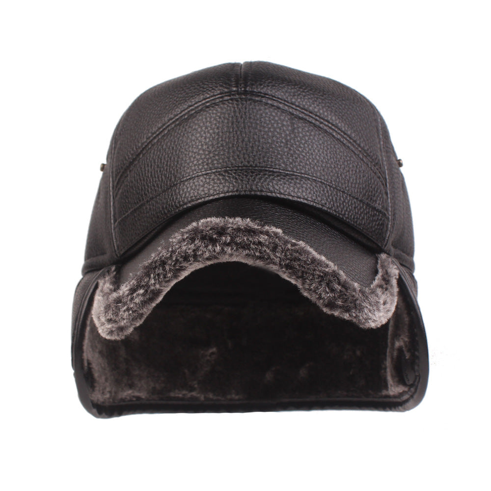 Leather cap men's cap Image