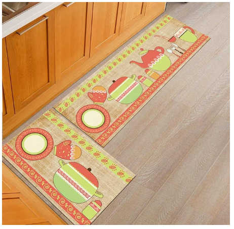 Floor mats, non-slip, oil-proof, household machine washable door mats, bathroom, bathroom, bedside rugs Image