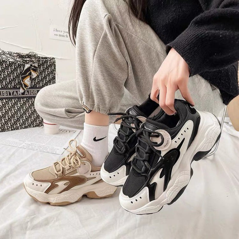 Autumn And Winter New Women's Colorblock Sneakers Image