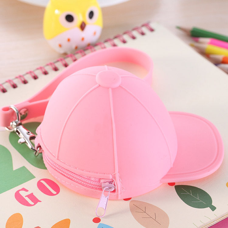 Cute Cartoon Candy Color Hat Silicone Coin Purse Image