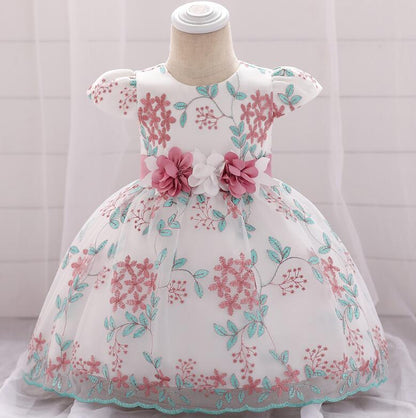 2021 summer children's clothing new baby birthday party wedding dress skirt girls fluffy dress