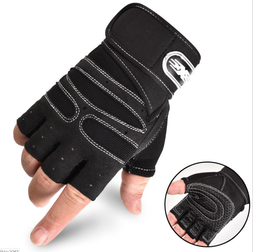 Cycling Gloves Half Finger Breathable Elastic Outdoor Bike Bicycle Riding Fitness Glove Accessories Image