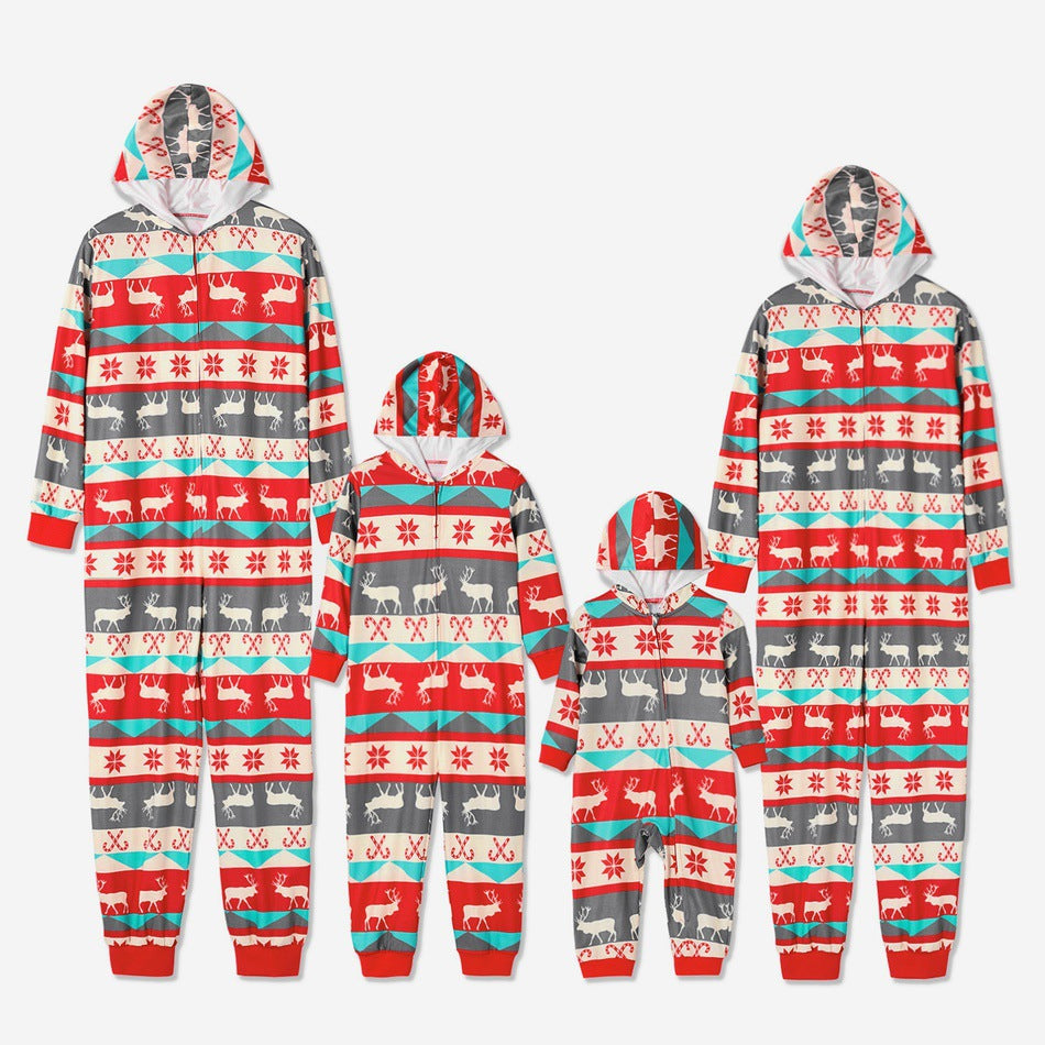 Christmas parent-child suit