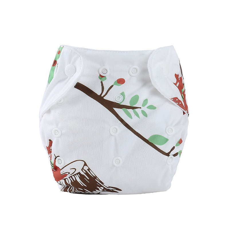 Baby cartoon cloth diaper Image