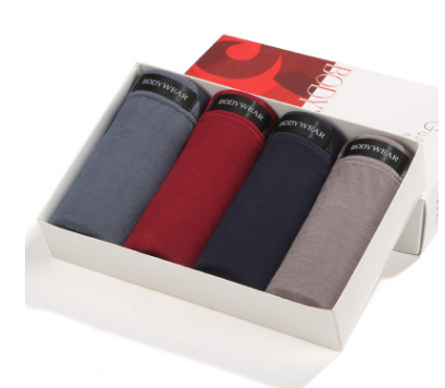 Four Gift Boxed Underwear Men's Boxer Briefs Image