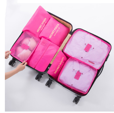 Durable Waterproof Nylon Packing Cube Travel Organizer Bag Image