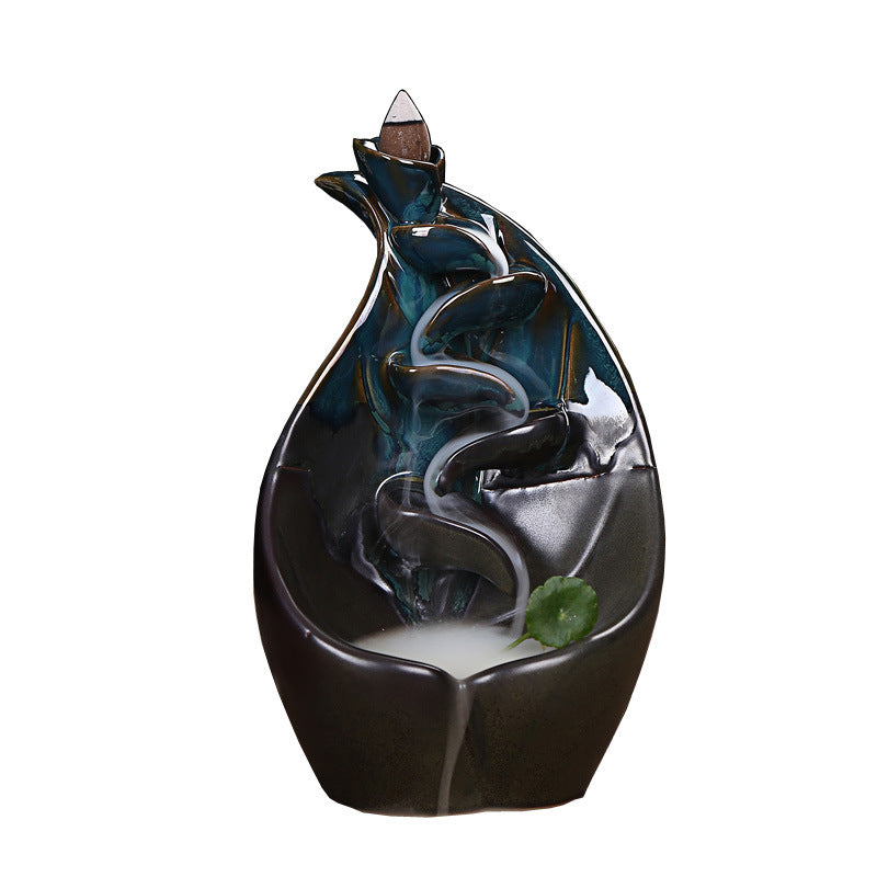 Multi-layers Ceramic Back flow Incense Burner Image