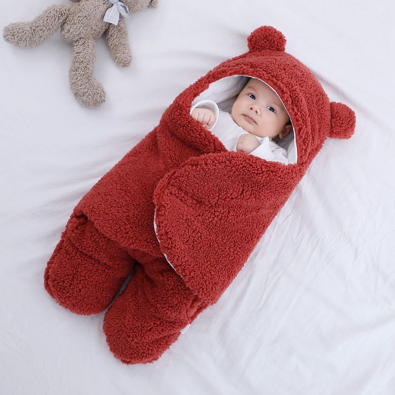 Baby Sleeping Bag Envelope for Newborn Baby Winter Swaddle Blanket Image