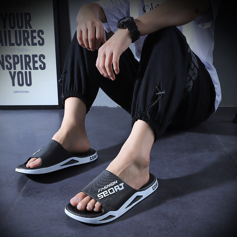 Non-slip Beach Bathroom Slippers Unisex Summer Shoes Image