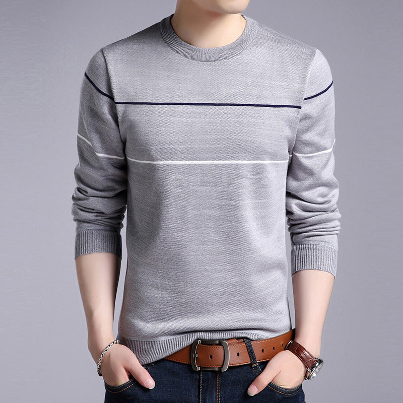 Men's Plush warm knit sweater Image