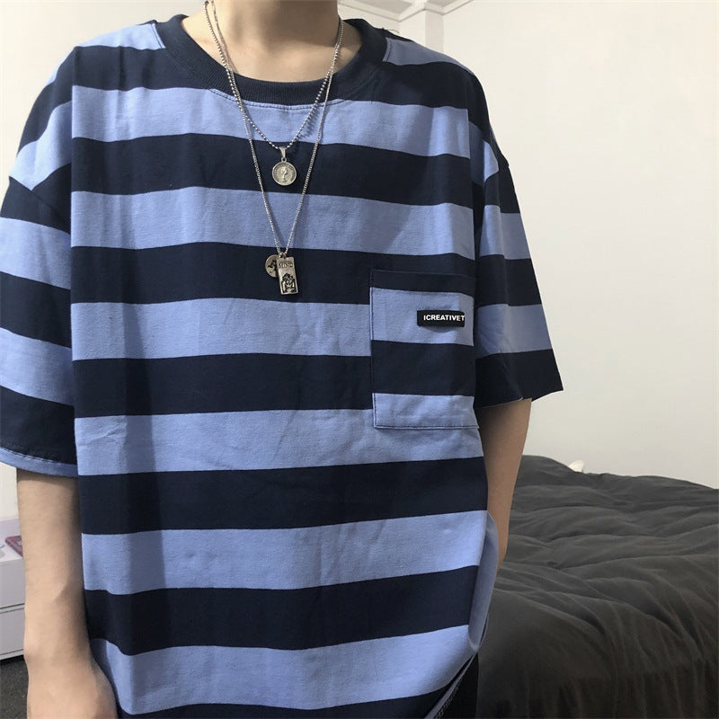 Striped short sleeve t-shirt Image