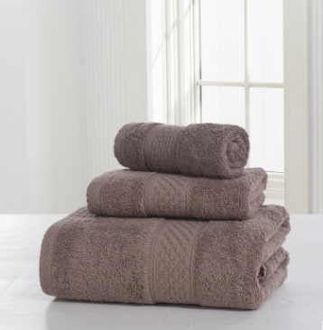 Cotton soft double-sided thickening towel skin-friendly bath towel beauty salon bathrobe bath towel set Image