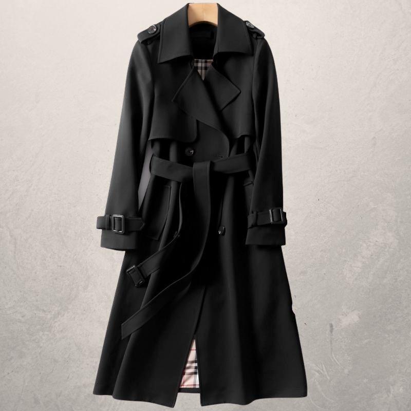 Women's Mid-length Trench Coat Autumn Long Windbreaker Image