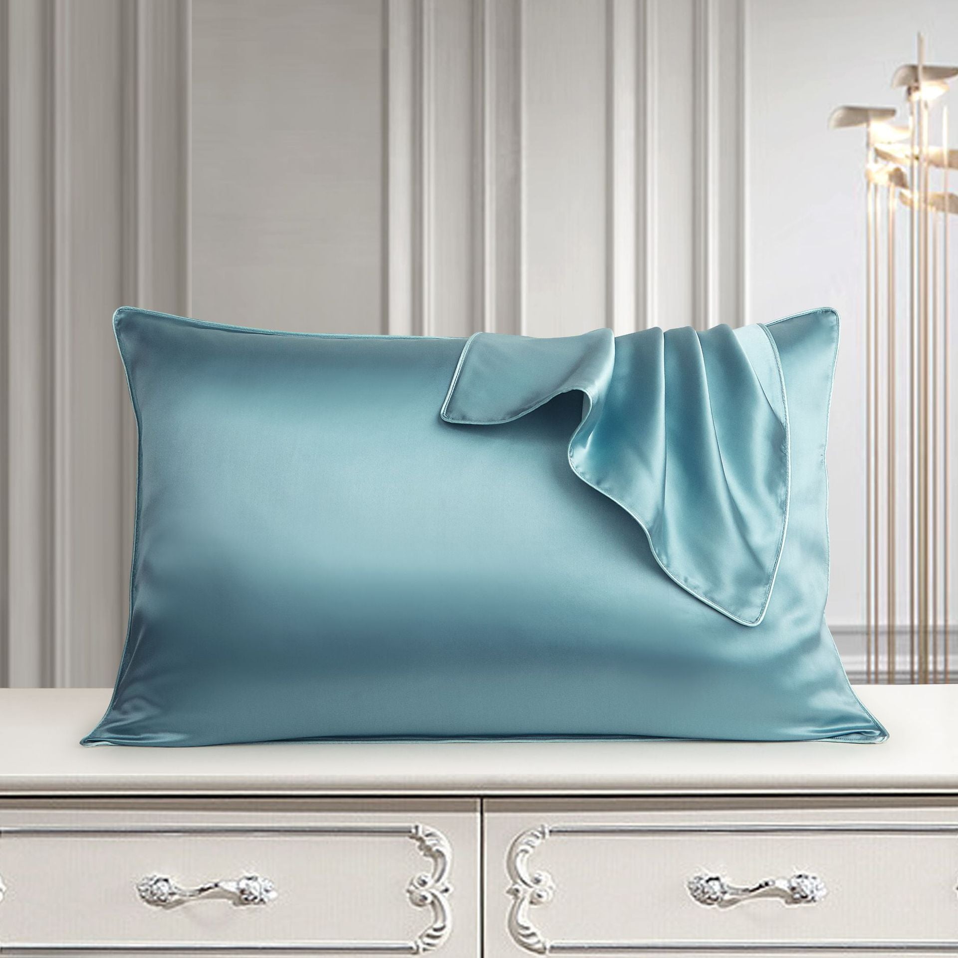 Silk Pillow Case Pure Silk Pillowcase Real Silk Pillowcase Natural Silk Pillowcase Image