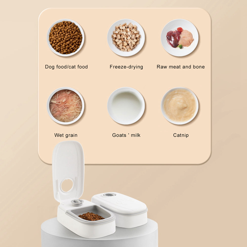 Automatic Pet Feeder Smart Food Dispenser For Cats Dogs Timer Stainless Steel Bowl Auto Dog Cat Pet Feeding Pets Supplies Image