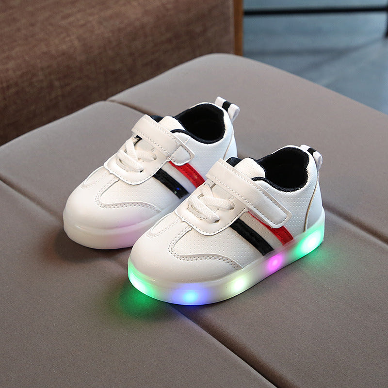 Kimmy White LED Sneakers Shoes Image