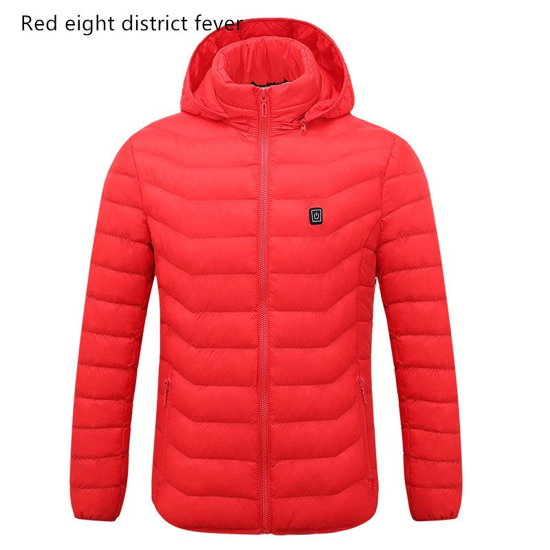 Smart heating cotton jacket USB electric heating jacket Image