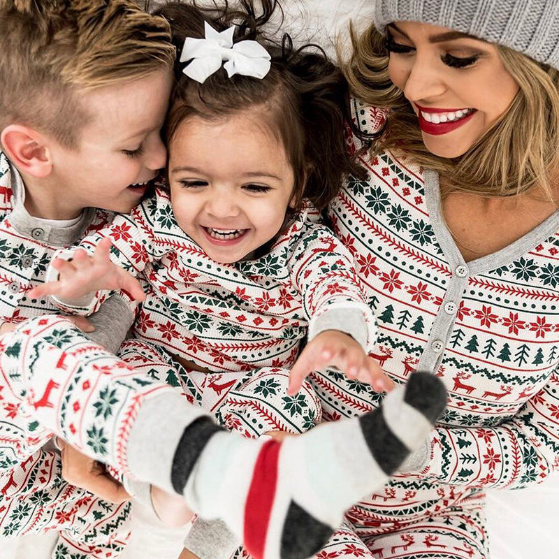 Christmas Pajamas Family Matching New Year Father Mother Kids Baby Look Clothes Set Dad Mom And Daughter Son Pyjamas Outfit Image