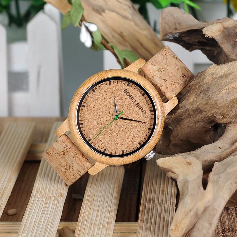 Bamboo and wooden watches Image