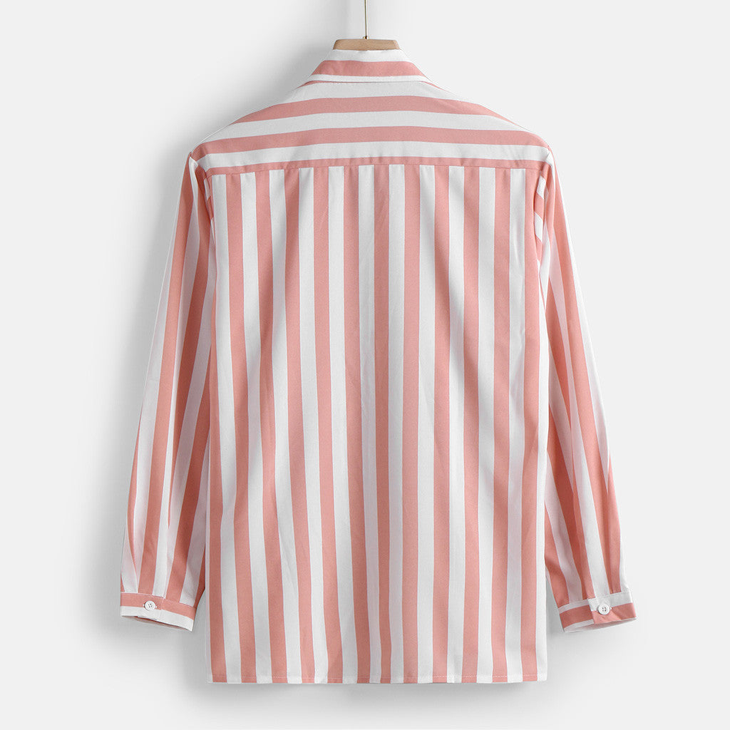 Men's long sleeve striped shirt Image