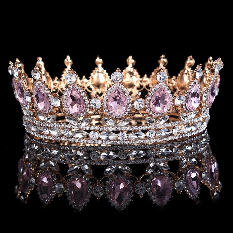 Baroque Bridal Crown Headdress Rhinestone Hair Accessories Image